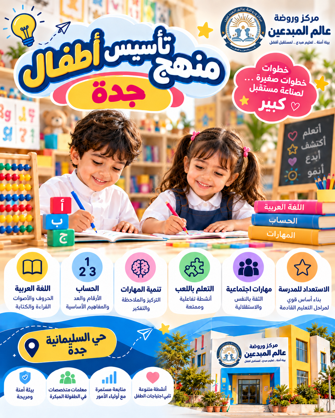 روضة عالم المبدعين حي السليمانية